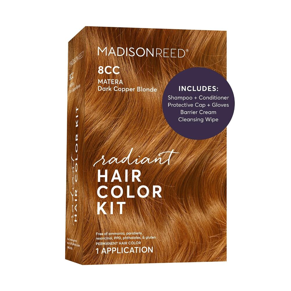 Madison Reed Radiant Hair Color Kit 8CC Matera Dark Copper Blonde- NEW